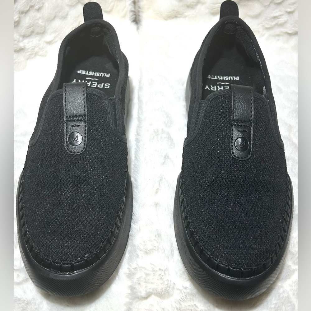Black Sperry Plushstep Loafers women’s size 7.5 - Picture 3 of 9